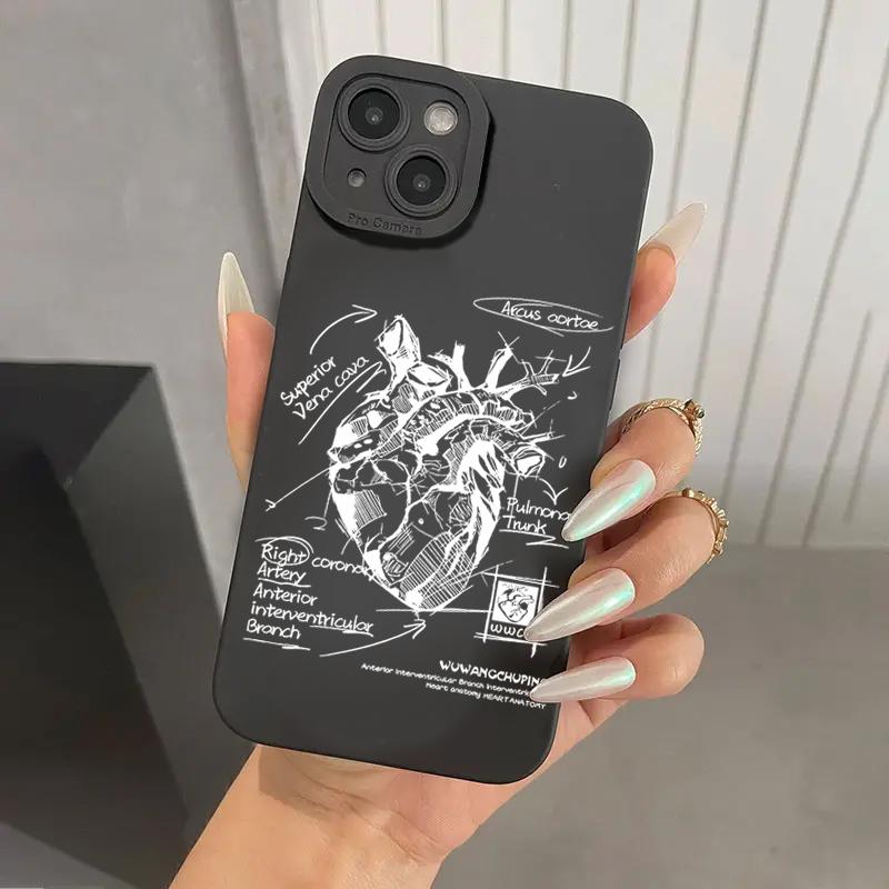 Креативная модель Сердце Медицинский Чехол для Телефона Для Xiaomi Mi 13T 12T 11T Pro Mi 14 13 12 11 Lite 5G Poco X5 F5 X6 M6 Pro 4G Мягкая Крышка