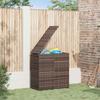 VidaXL Garden Cushion Box Wicker Resin 100x49x103,5cm Brown