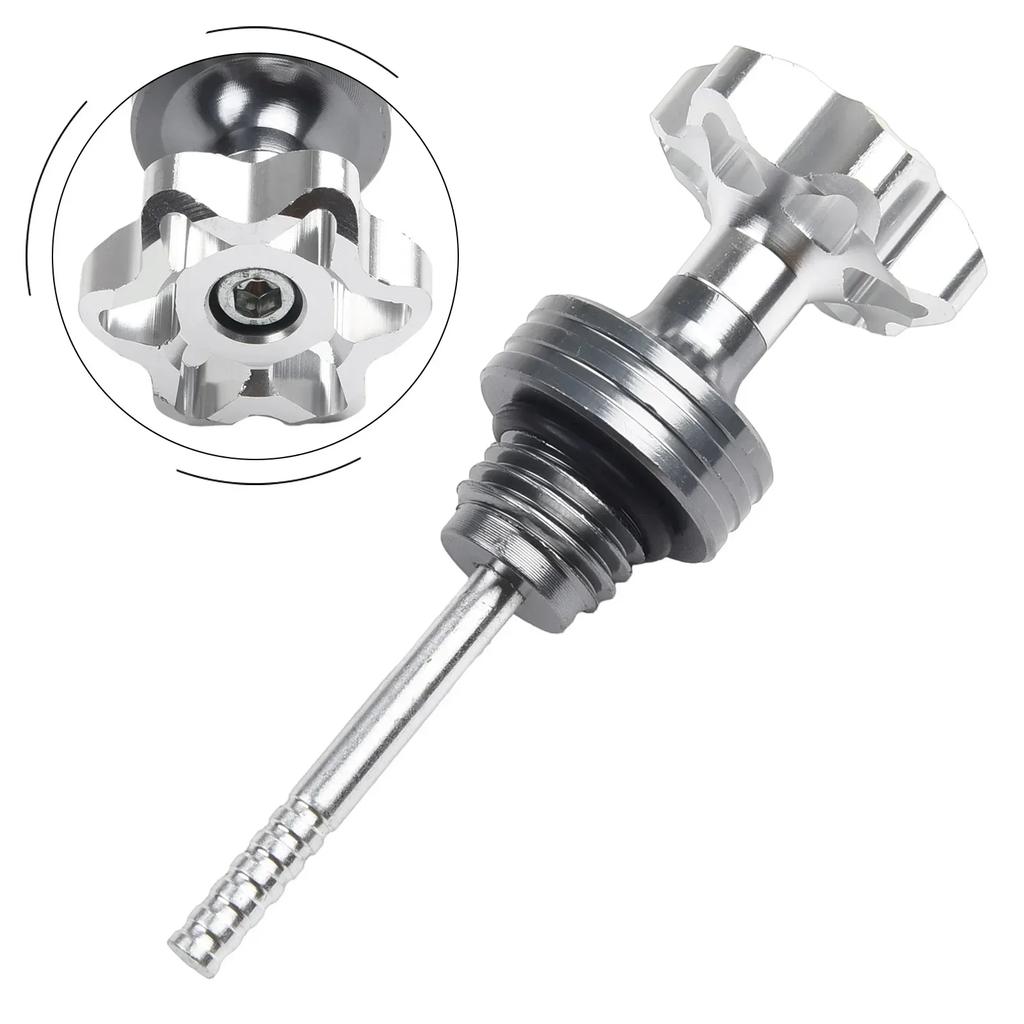 Крышка заливной горловины масляного щупа для скутера, мотоцикла, картера двигателя, указатель уровня масла, масляный щуп для бензина, алюминиевые наклейки для проверки уровня масла