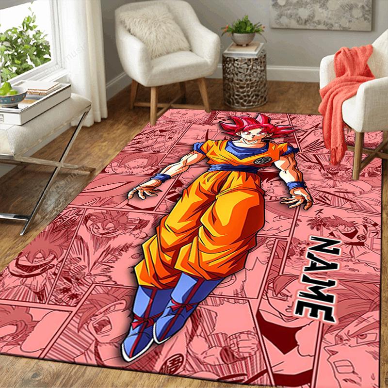 Custom 1Pc Super Saiyan Artwork Rug Office Carpet Indoor Outdoor Entrance Doormat Nonslip Soft And Comfortable Living Room D291541