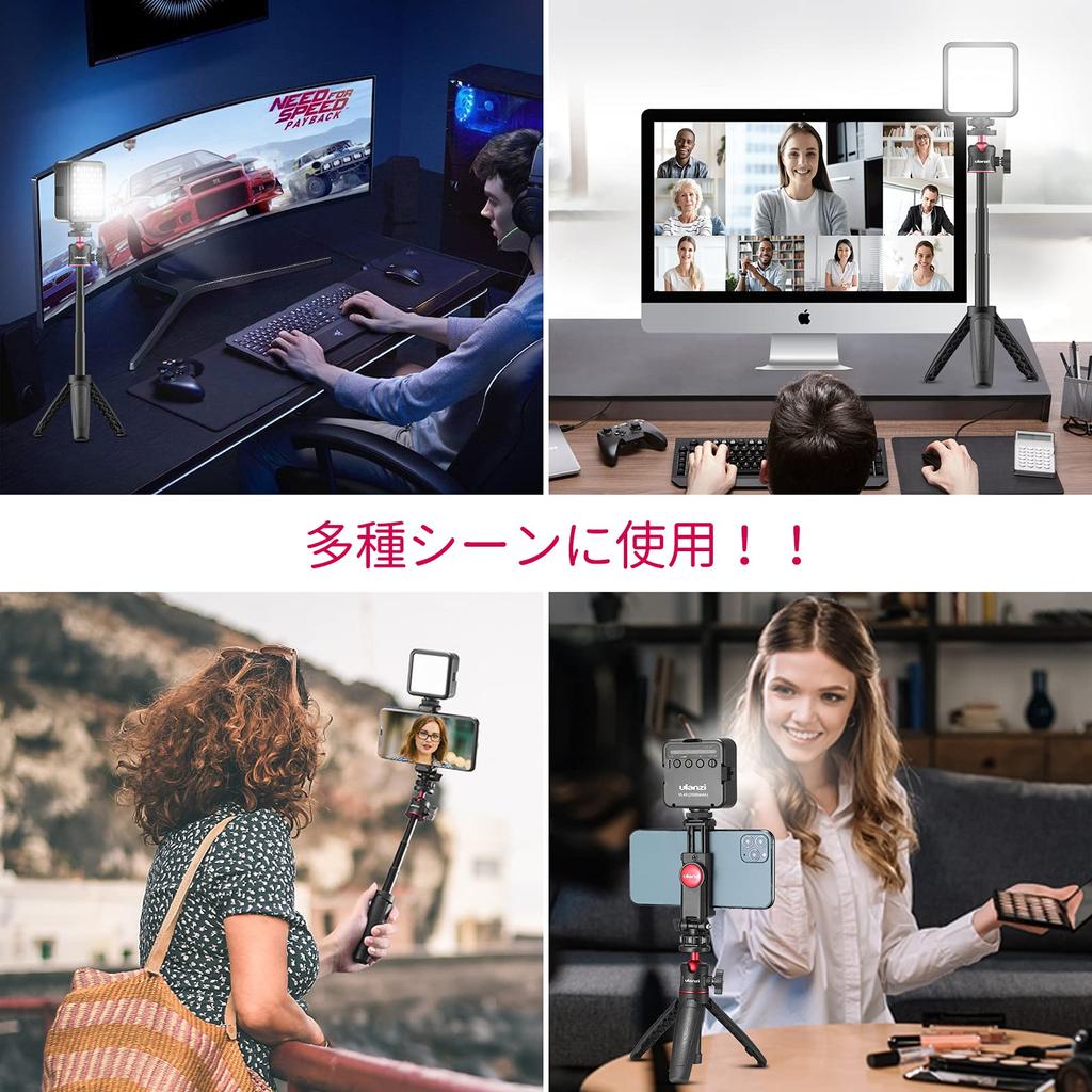 Штатив Ulanzi для смартфона, зажим для смартфона, штатив для камеры, маленькая селфи-палка, телескопическая 3-уровневая смартфонная видеокамера, штатив для селфи-палка с горячим башмаком