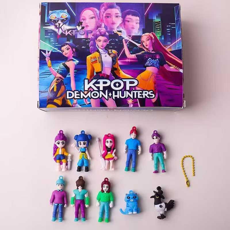 3D тип Kpop Охотники на демонов Адвент-календарь K Pop HUNTR/X Руми Зои Мира Рождественский отсчет Адвент-календарь 12 дней Подарок для ребенка