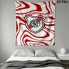 CA River Plate Wall Tapestry Aesthetic Wall Hanging Printed Fabric Blanket Decorative Tapestries for Bedroom Living Room Home Decor