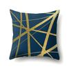 Nordic Style Ins Marble Polyester Pillowcase Car Decoration Home Printed Waist Cushion Pillowcase