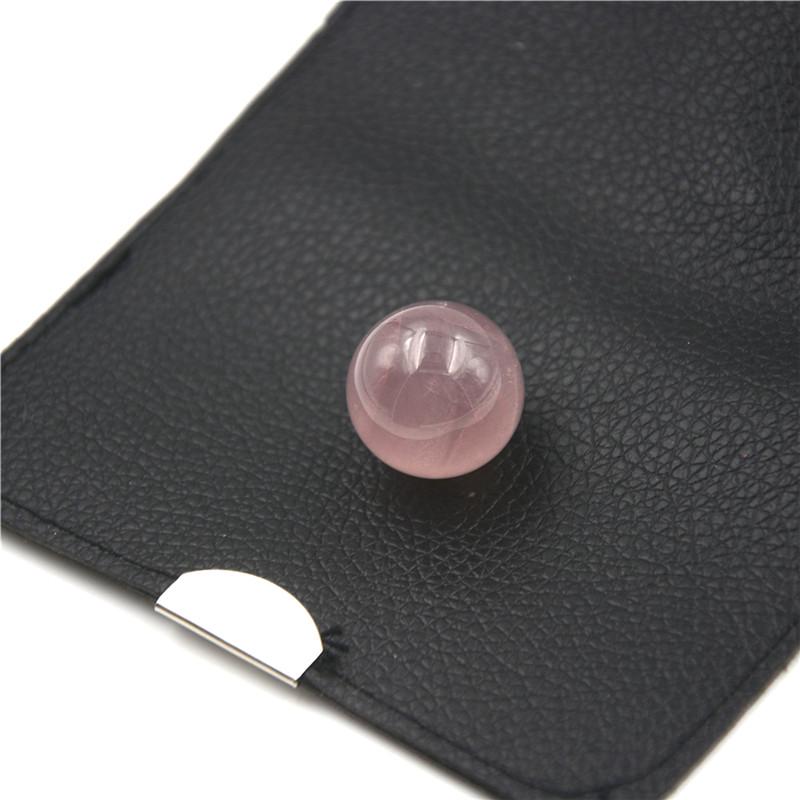 1 шт., целебный кристалл, натуральный розовый кварц, драгоценный камень, шар, сфера для гадания, 20 мм