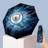 Мини-зонт Manchester City с принтом, 5 сложений, 8 спиц, компактный, ветрозащитный, водонепроницаемый, легкий, портативный, складной