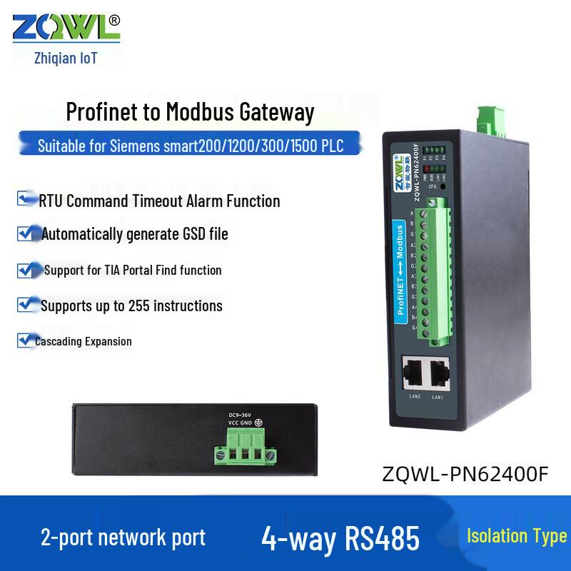 Zhiqian IoT Profinet-Modbus Gateway