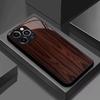 Закаленное стекло с рисунком под дерево для телефона, подходит для iPhone 17 16 15 14 13 12 11 Pro/Max/Plus, противоударная задняя крышка