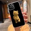 Чехол для телефона Для iphone 17 Pro Max Air 16 15 14 13 Pro Max 15 16 Pro 15Plus Медведь