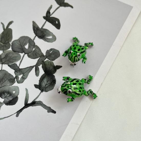 1 Pair Personality Funny Frog Shape Stud Earrings Exaggerated Cute Cartoon Creative Ear Studs Fashion Jewelry Gift