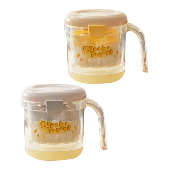 Сито для греческого йогурта с мелкой сеткой и крышкой-прессом, пластик без BPA, сепаратор сыворотки для домашнего сыра, соевого молока, компактный кухонный инструмент