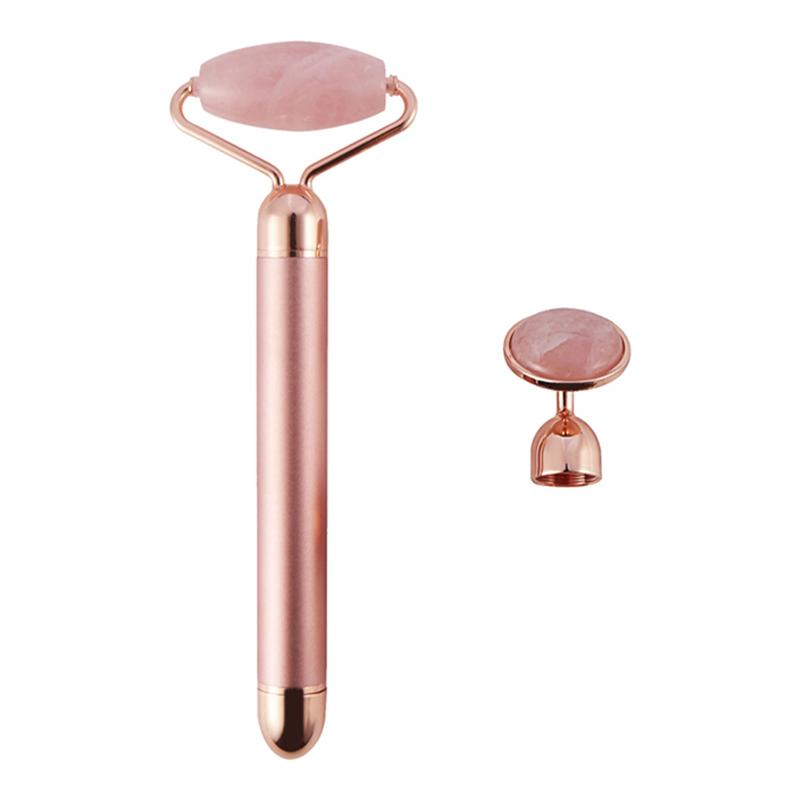 Набор из 2 предметов Роллер и Гуа Ша для лица, шеи, глаз, смола, инструмент для массажа лица, уход за здоровьем, скребок, инструменты для красоты и ухода за кожей