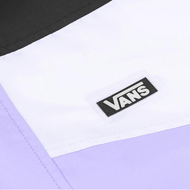 Vans Keep On Trucking Sports Pullover Zip Jacket Color Block Women Jackets VN0A48BSBLK