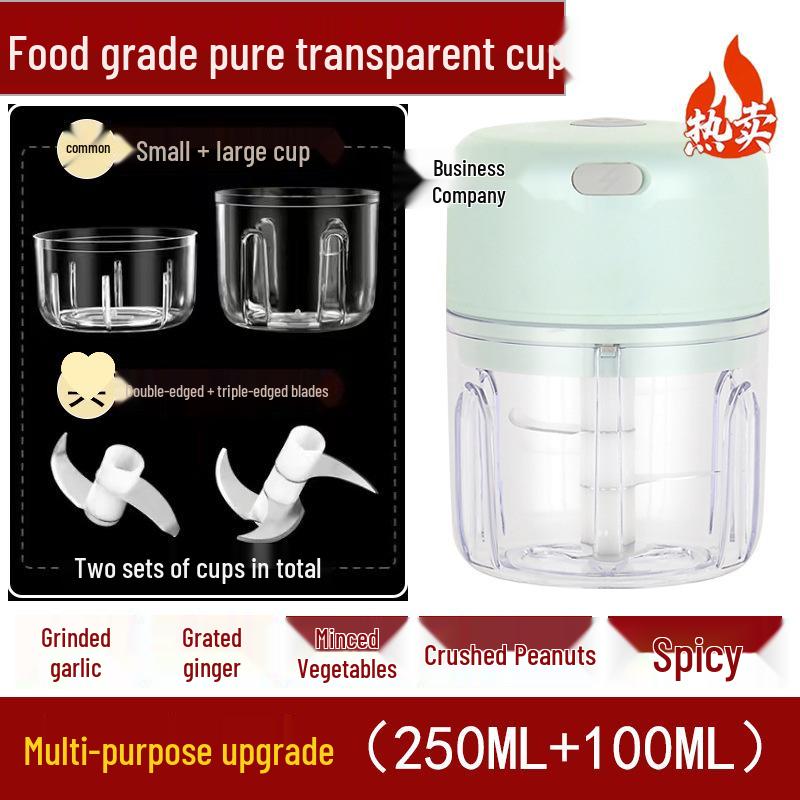 Compact Wireless Electric Garlic Chopper & Masher: Multi-functional Kitchen Tool for Mincing and Mashing Garlic