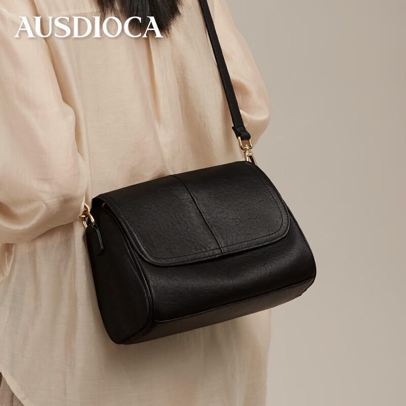 AUDIJIA Premium Leather Boston Bag