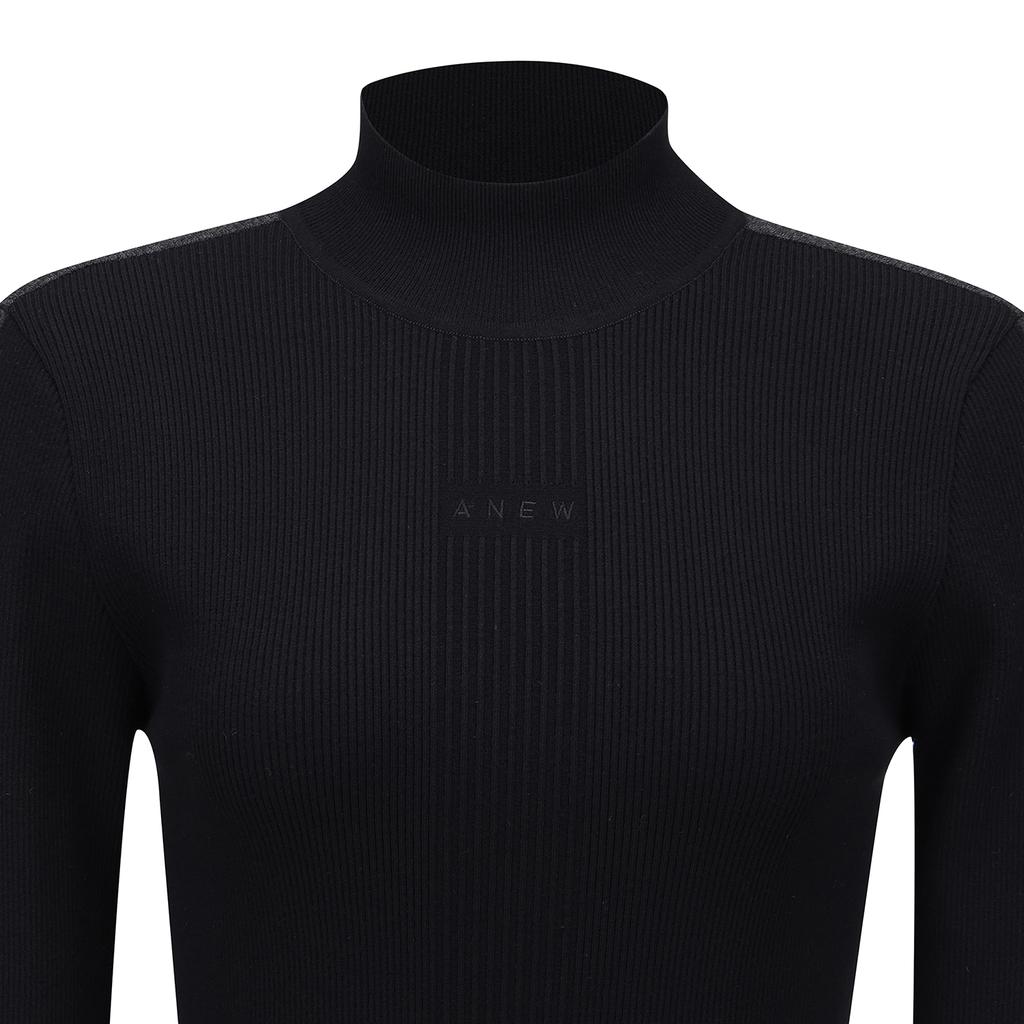 ANEW GOLF Women Fa Mock Neck Sweater_Bk