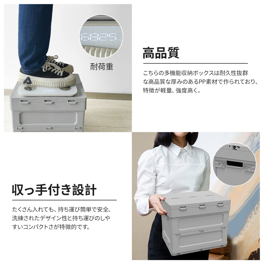 UPF Новый ящик для хранения для кемпинга, складной стол для кемпинга с крышкой, кейс для хранения, штабелируемый складной контейнер, многофункциональный уличный стол, легкий, низкий