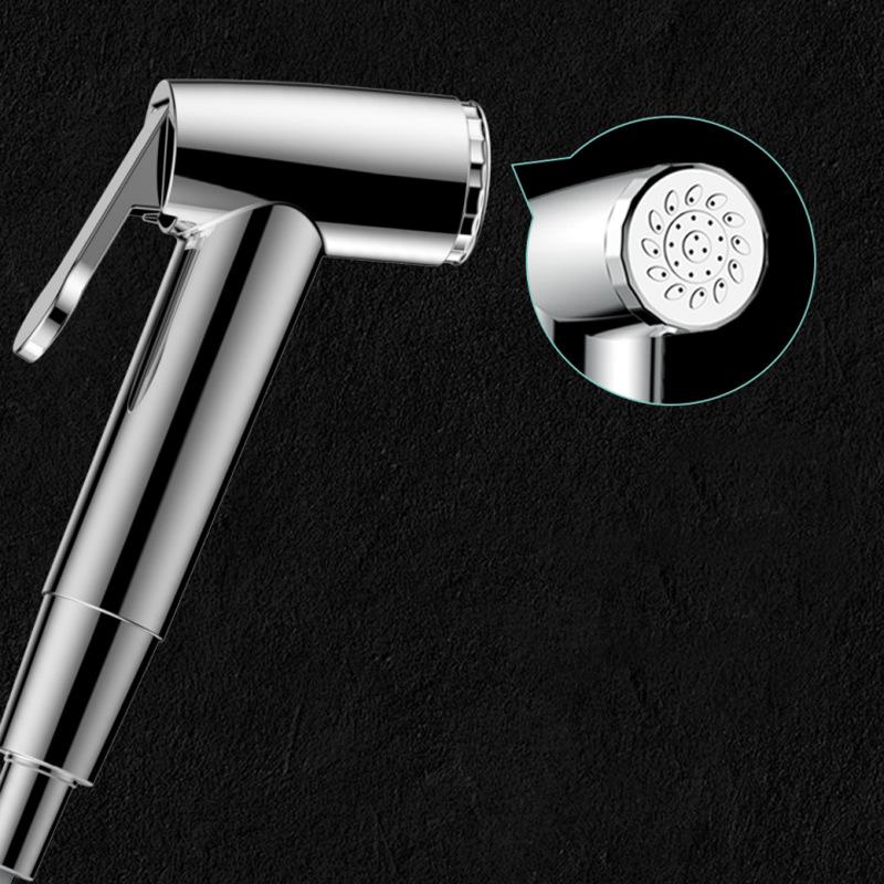 Modern Chrome Finish ABS Handheld Bidet Sprayer Kit with Brass Valve Core for Hotel Use Toilet Attachment