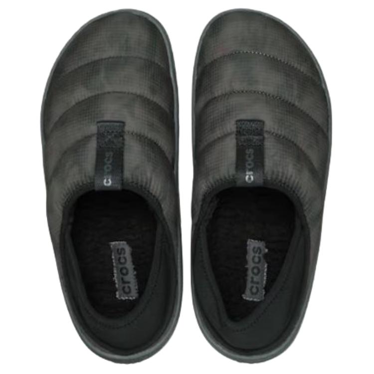 Crocs Классические кеды Puff Moc Универсальные Удобные Низкие Повседневная обувь Кроссовки унисекс Черный 212435-001