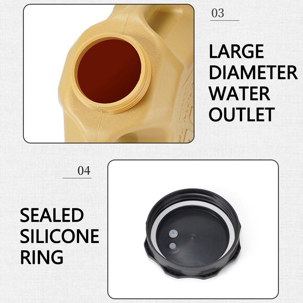 12L Water Storage Container Double Grip Camping Water Tank Outdoor Drinking Bucket Outdoor Cooking