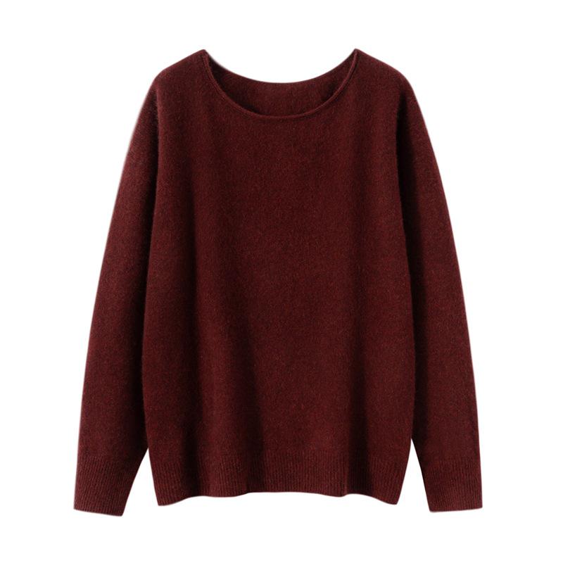 Women's 100% Cashmere Loose Fit Base Layer Top for Autumn/Winter