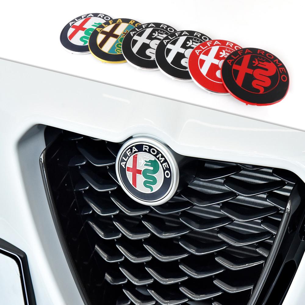 2026 Hot Sticker 3D Metal Car Front Grille Fender Badge Auto Exterior Accessories For Alfa Romeo Giulia Stelvio Giulietta 156 15