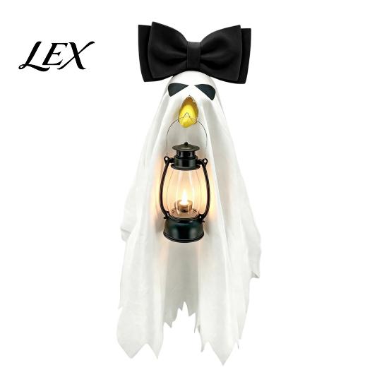 Spooky Costume Set Halloween Ghost Goose Outfit, Lawn Porch Clothes, Fall Exquisitely Crafted for Outdoor Patio Yard Decoration