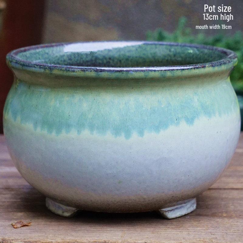 Специальное предложение: Высокий ретро-керамический цветочный горшок для суккулентов или зеленого редиса