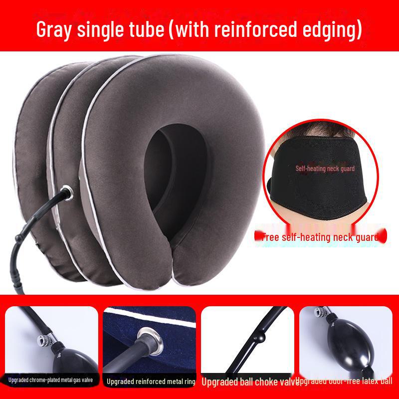 Надувное шейное поддерживающее устройство для вытяжения шеи и обезболивания