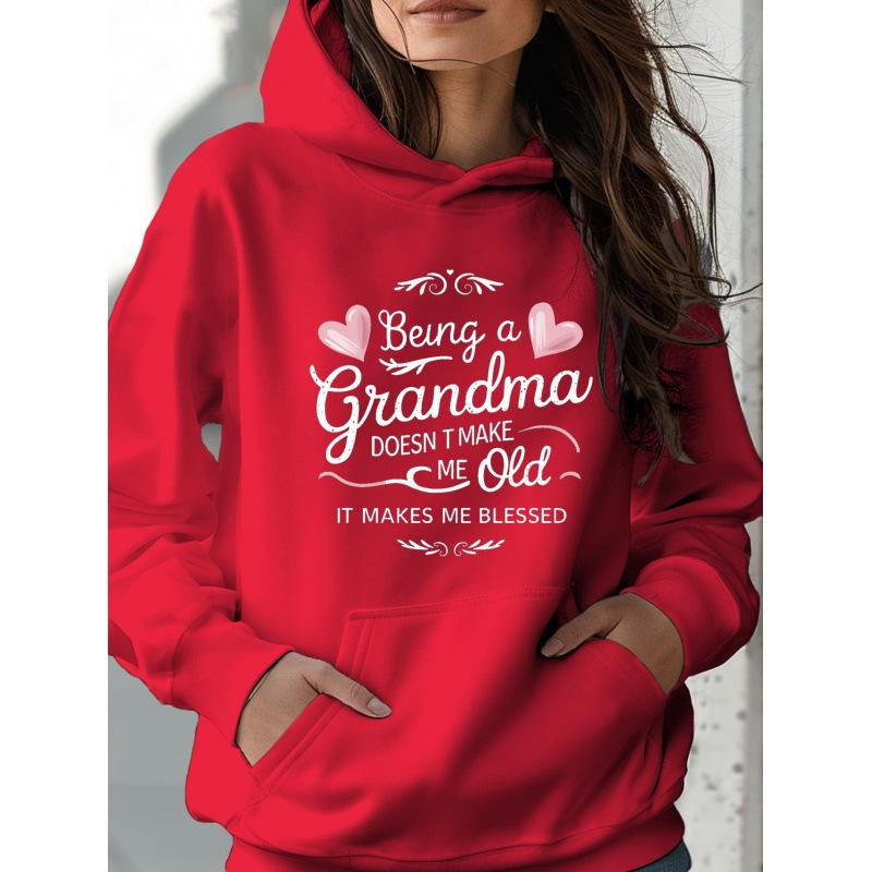 2025 Stylish European Long-Sleeve Letter Print Hoodie for Women - Casual Autumn/Winter Sweatshirt