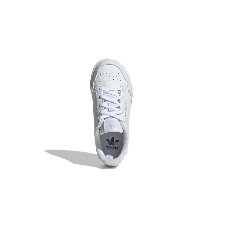 adidas Оригинальные Continental 80 Удобные Устойчивые к истиранию Низкие Детские Скейтбордические Кроссовки Белые FU6668