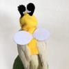 Soft Fleece Bee Bird Costume Cute Cosplay Clothes For Parrot Cockatiel Small Pet Party Use