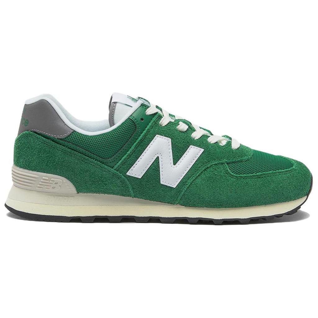 New Balance Nb 574 Мягкие Удобные Низкие Повседневные Кроссовки Унисекс Зеленый Белый U574HSB