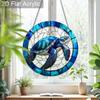 Acrylic Sea Turtle Suncatcher Stained Glass Effect Window Hanging Ornament Turtle Lover Gifts