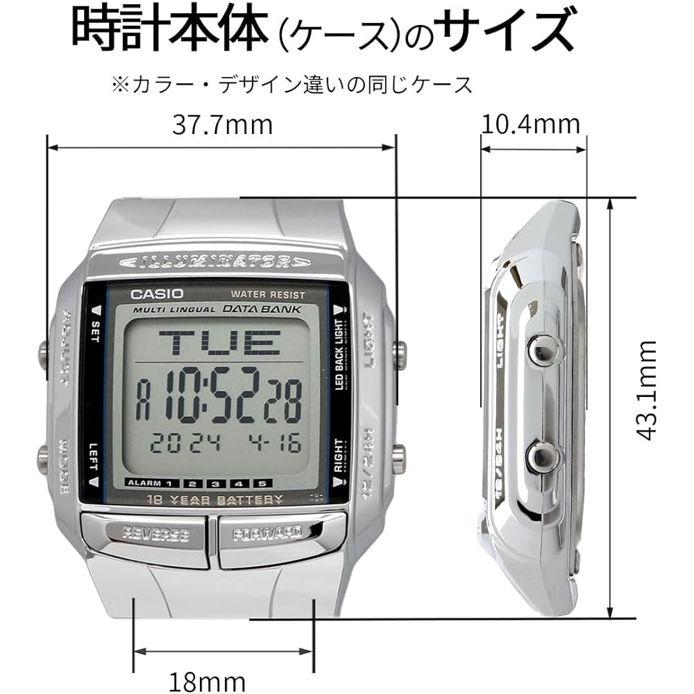 Casio Цифровые часы Data Bank Telememo 30 DB-360G-9A Мужские Золотые Зарубежная модель