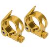 2Pcs 34.9MM Mountain Road Bike Quick Release Seat Post Clamp Tube Clip Accessory(d"or )