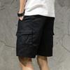 Men's Summer Cargo Shorts Casual Cotton 5-Inch Inseam Loose Fit Streetwear Ins Branded