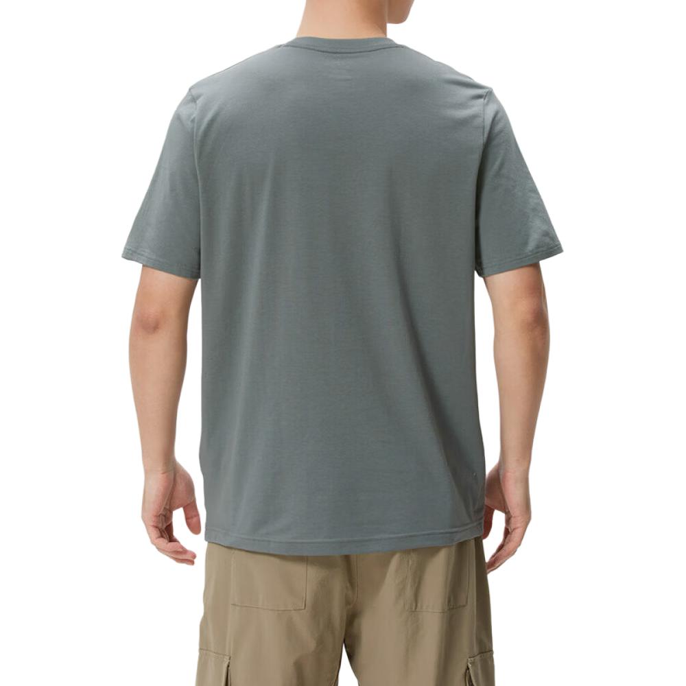 Under Armour T Shirts Men's Gray Green Crew Neck Moderate Straight Fit