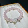 Gentle Pink Crystal Beaded Stretch Bracelet for Women - Best Friend Jewelry Gift