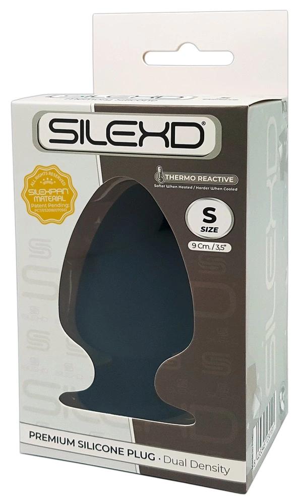 Silexd - Black Anal Plug Soft Or Hard 9Cm