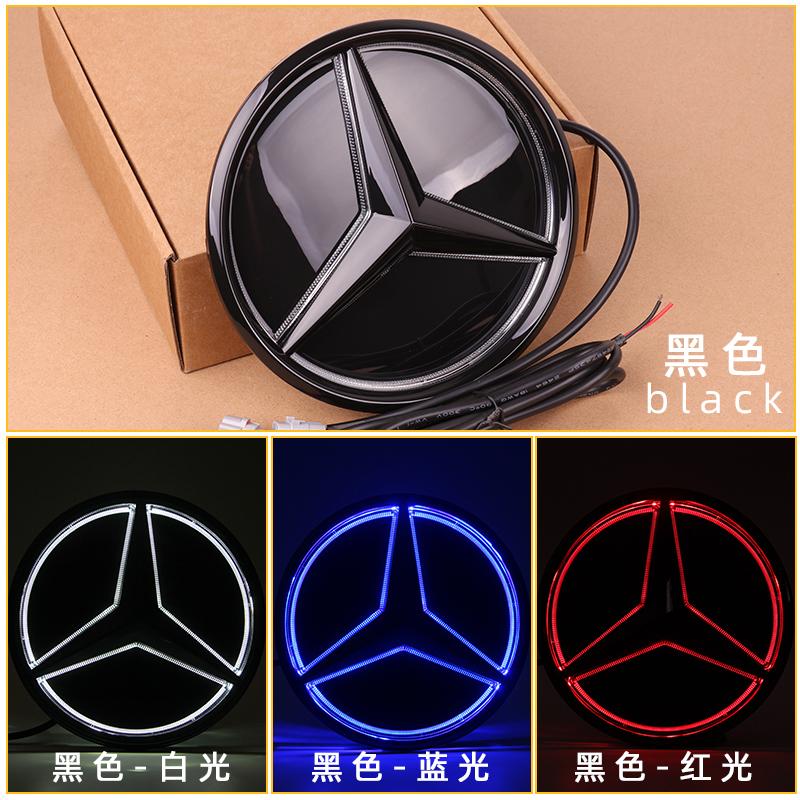 3D Mirror Car Front Grille Emblem Star Badge Logo LED For Mercedes Benz W205 W204 W253 W213 W206 W166 gle glc BF1