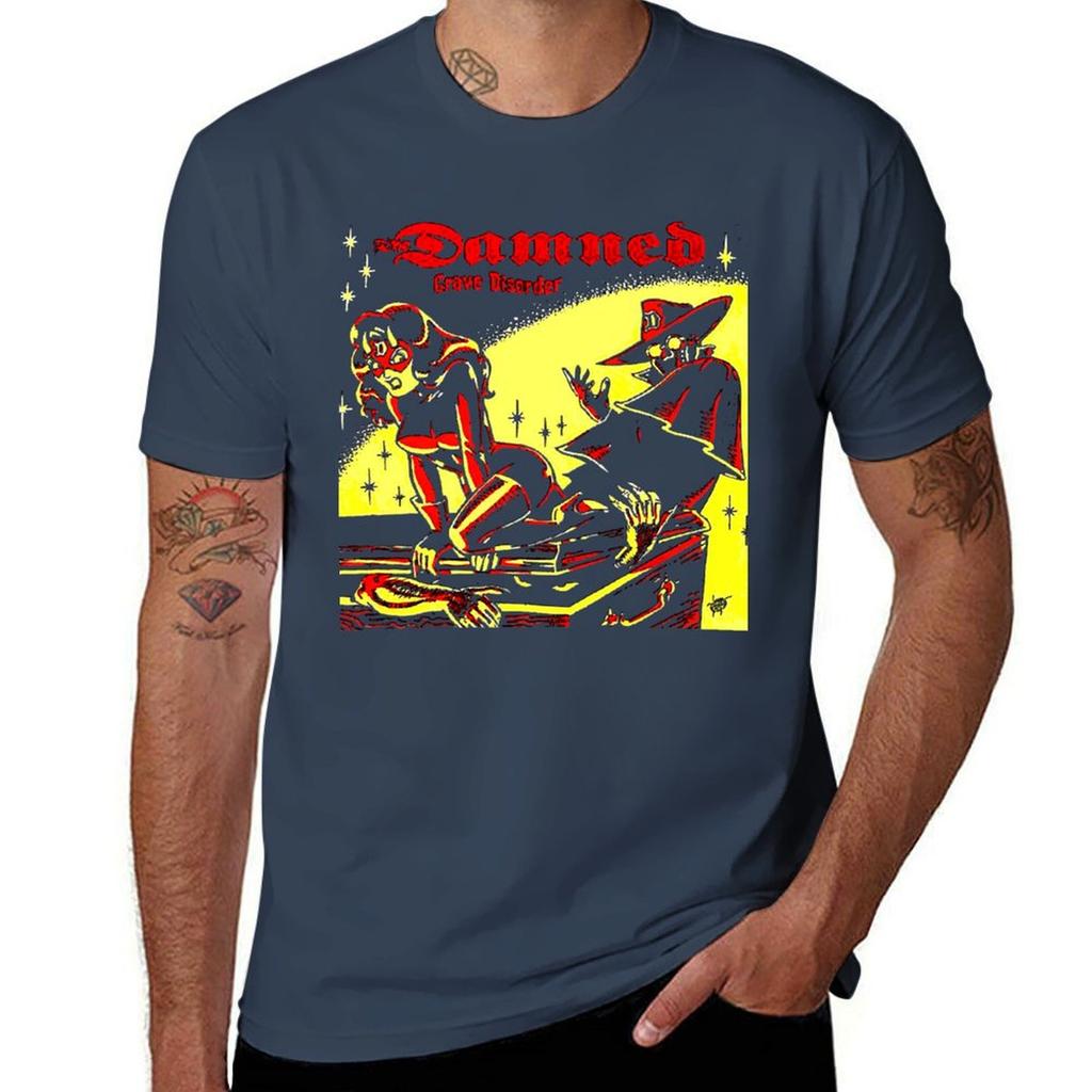 Retro The Damned Grave Disorder Hard Metal TShirt Fashion Simple Casual Tee Shirt