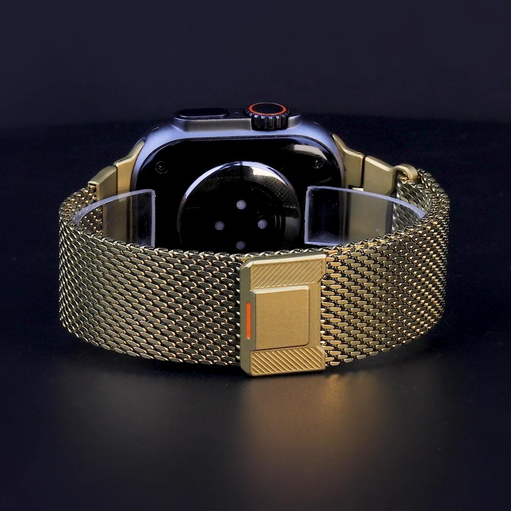 Миланский браслет для Apple Watch Ultra 2 Ремешок 46мм 40мм 44мм 45мм 49мм 42мм 38мм 41мм Браслет iWatch Серия 10 SE 9 8 7 6 3 Ремешок