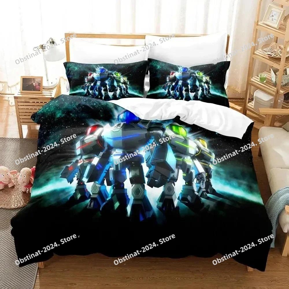 Metroid Prime Corruption Bedding Set Printed Bed Set Duvet Cover Sheet Pillowcase Bed Soft Quilt Cover Full Queen King Size