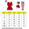 5pcs Santa Claus Costume For Women Clause Santa Dress Christmas Outfits Dresses Hat Gloves Belt Stockings For Xmas  Year