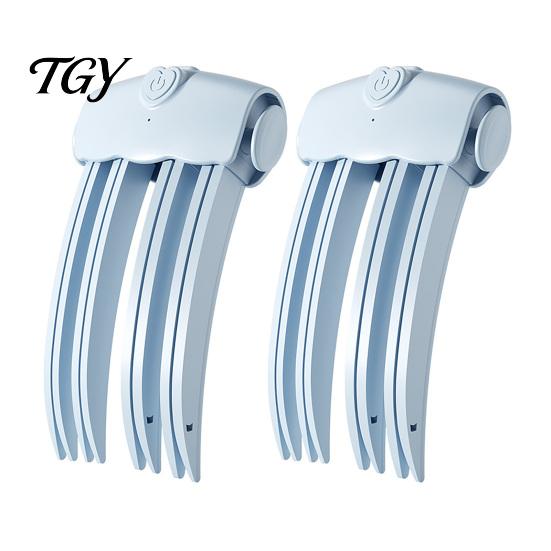 Electric Hair Volumizing Clamp 2Pcs Cordless Heated Volume Clip, Root Lifter Comb for Fine Flat Portable Clip Bangs Styling, USB Rechargeable