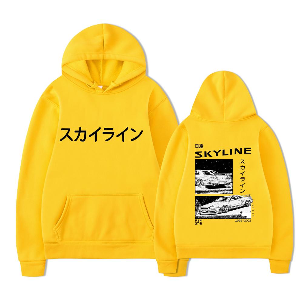 Anime Drift AE86 Initial D Sweatshirt with Double-sided Street Fashion Casual Hoodie