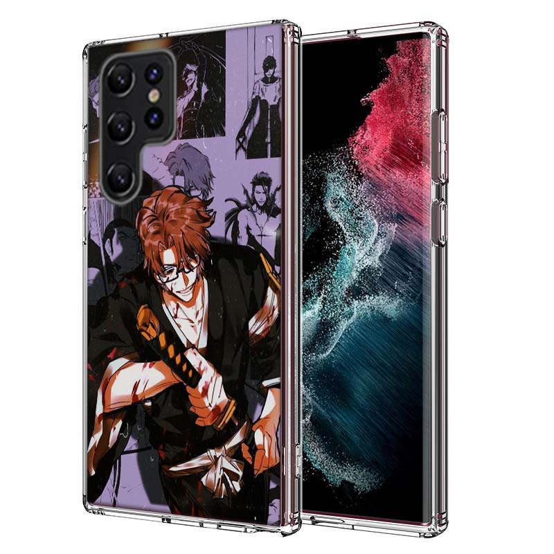 Bleach Aizen Sousuke Capa Phone Case For Samsung S26 Ultra S25 Edge Galaxy S23 S21 S20 S24 FE S22 S10 Plus Cover Clear TPU Shell