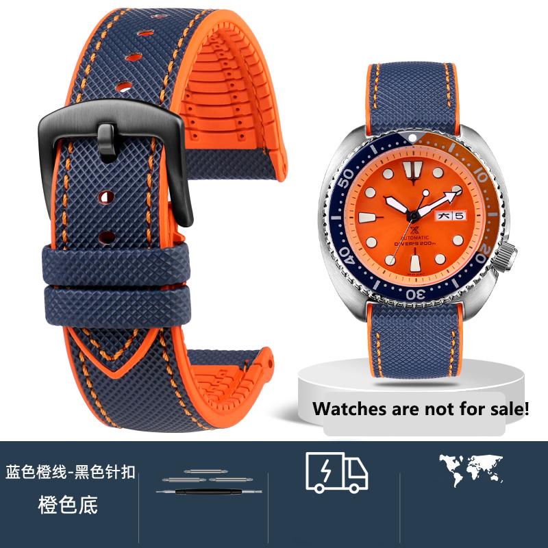 20 мм 21 мм 22 мм 23 мм 24 мм Унисекс Высококачественный нейлоновый ремешок с резиновой нижней частью Водонепроницаемый ремешок для часов для любой марки часов Мужской браслет