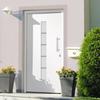 VidaXL Front Door Aluminium and PVC White 100x210 Cm